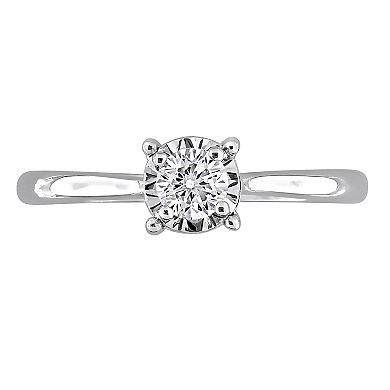 Stella Grace Sterling Silver 1/4 Carat T.W. Lab-Grown Diamond Solitaire Ring