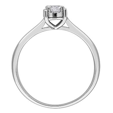 Stella Grace Sterling Silver 1/4 Carat T.W. Lab-Grown Diamond Solitaire Ring