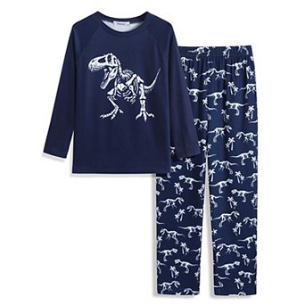 Arshiner Boys Pajamas Set Long Sleeve Sleepwear Piece Pajama Set For Big Boys