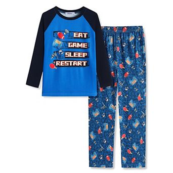 Arshiner Boys Pajamas Set Long Sleeve Sleepwear Piece Pajama Set For Big Boys