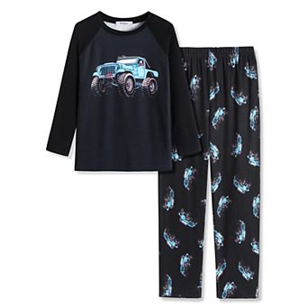 Arshiner Boys Pajamas Set Long Sleeve Sleepwear Piece Pajama Set For Big Boys