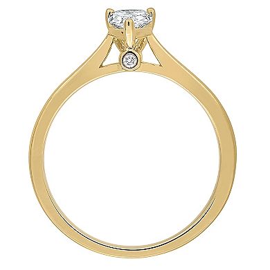 Stella Grace Sterling Silver 1/2 Carat T.W. Lab-Grown Diamond Solitaire Ring