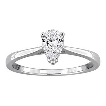 Stella Grace Sterling Silver 1/2 Carat T.W. Lab-Grown Diamond Solitaire Ring