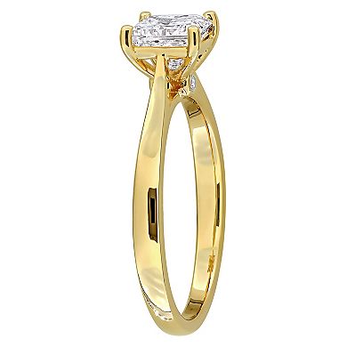 Stella Grace Sterling Silver 1 Carat T.W. Lab-Grown Diamond Princess-Cut Solitaire Ring
