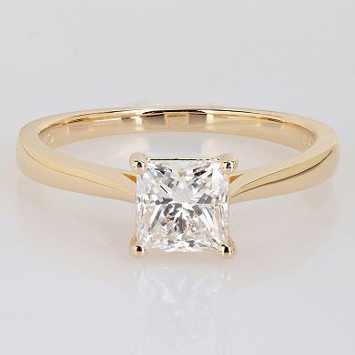 Stella Grace Sterling Silver 1 Carat T.W. Lab-Grown Diamond Princess-Cut Solitaire Ring