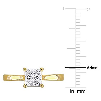 Stella Grace Sterling Silver 1 Carat T.W. Lab-Grown Diamond Princess-Cut Solitaire Ring