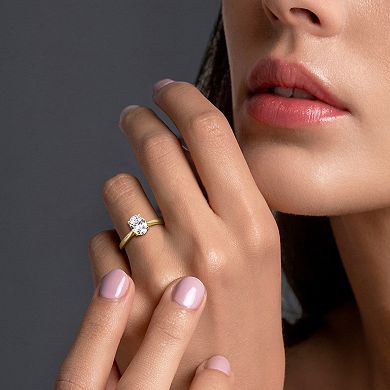 Stella Grace Sterling Silver 1 Carat T.W. Lab-Grown Diamond Solitaire Ring
