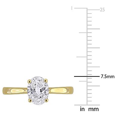 Stella Grace Sterling Silver 1 Carat T.W. Lab-Grown Diamond Solitaire Ring