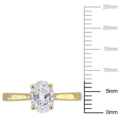 Stella Grace Sterling Silver 1 Carat T.W. Lab-Grown Diamond Solitaire Ring