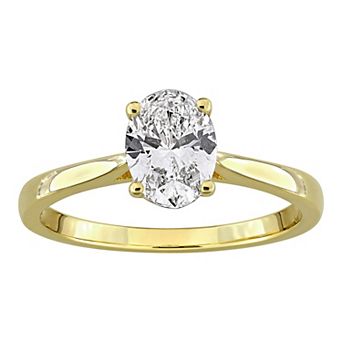 Stella Grace Sterling Silver 1 Carat T.W. Lab-Grown Diamond Solitaire Ring