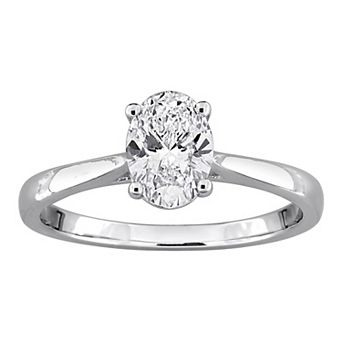 Stella Grace Sterling Silver 1 Carat T.W. Lab-Grown Diamond Solitaire Ring