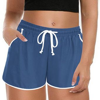 Zeagoo Women' Plus Size Swim Shorts Quick Dry Beach Boardshorts Swimwear Bottom Trunks with Pockets