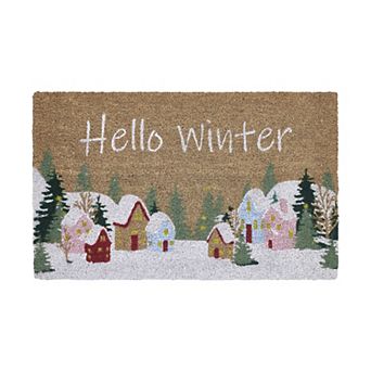 VCNY Home Winter Outdoor Coir Doormat