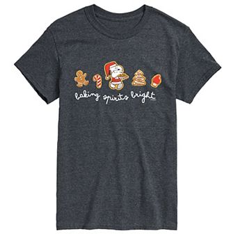 Men's Peanuts Snoopy Baking Spirits Bright Short Sleeve Graphic Tee