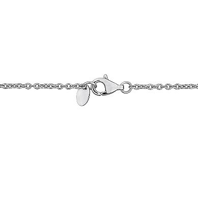 Stella Grace Sterling Silver Lab-Created White Sapphire Station Bracelet