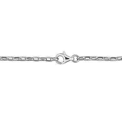 Stella Grace Sterling Silver Sky Blue Topaz & White Topaz Link Bracelet