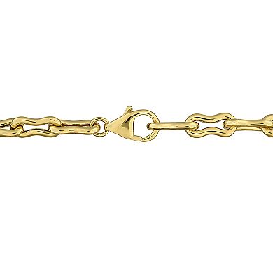 Stella Grace Sterling Silver Amethyst Link Bracelet