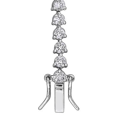 Stella Grace Sterling Silver Lab-Created Blue & White Sapphire Tennis Bracelet
