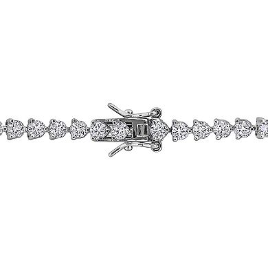 Stella Grace Sterling Silver Lab-Created Blue & White Sapphire Tennis Bracelet