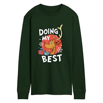 Men's Dr. Seuss The Grinch "Doing My Best" Graphic Long Sleeve T-Shirt