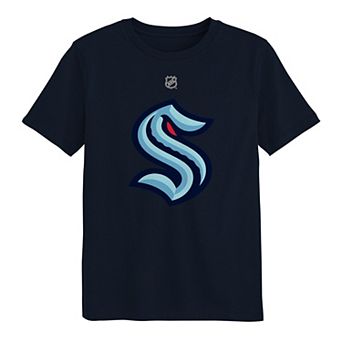 Preschool Outerstuff Deep Sea Blue Seattle Kraken Primary Logo T-Shirt