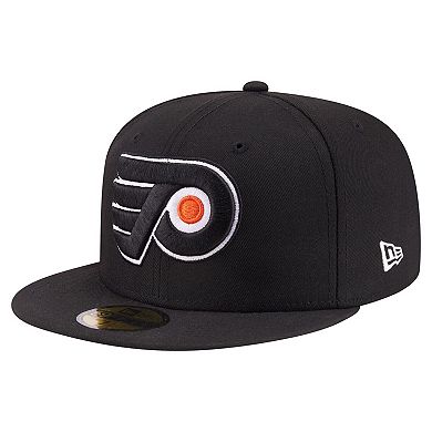 Men's New Era Black Philadelphia Flyers Active Mascot 59FIFTY Fitted Hat