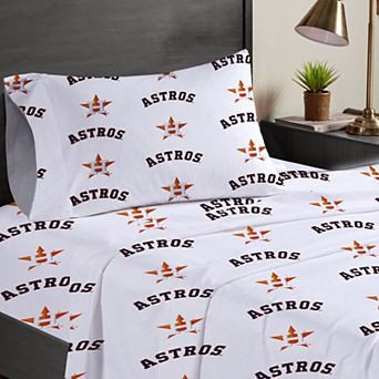 Pegasus Houston Astros Three-Piece Twin Sheet Set