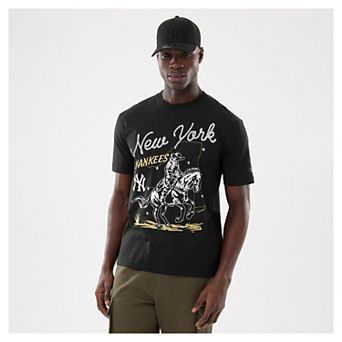 Men's New Era Black New York Yankees Injection Lifestyle Urban Ranchwear T-Shirt