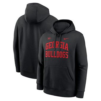 Men's Nike Black Georgia Bulldogs Primetime Arched Club Fleece Pullover Hoodie