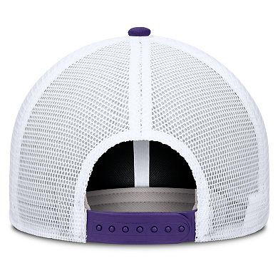 Unisex Nike Purple/White LSU Tigers Primetime Arched Trucker Adjustable Hat
