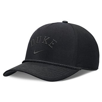 Unisex Nike Black Duke Blue Devils Campus Prep Tonal Rope Rise 5-Panel Adjustable Hat