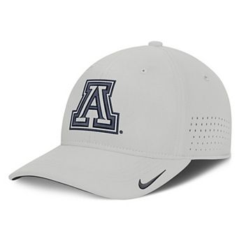 Men's Nike Gray Arizona Wildcats 2026 Sideline Practice AeroBill Swooshflex Dri-FIT Hat