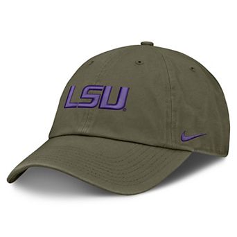 Unisex Nike Olive LSU Tigers Primetime Club Adjustable Hat
