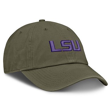 Unisex Nike Olive LSU Tigers Primetime Club Adjustable Hat