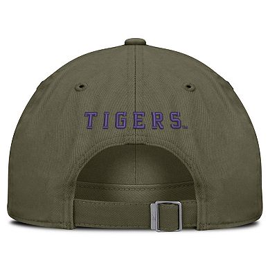 Unisex Nike Olive LSU Tigers Primetime Club Adjustable Hat