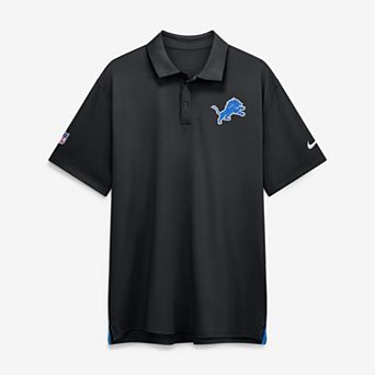 Men's Nike Black Detroit Lions Sideline Tour Dri-FIT Polo