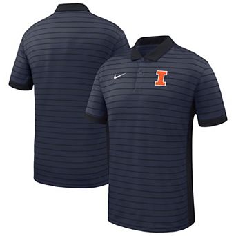 Men's Nike Navy Illinois Fighting Illini Victory Stripe Dri-FIT Polo