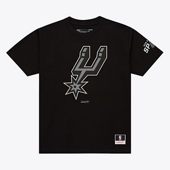 Men's Mitchell & Ness Black San Antonio Spurs Basic T-Shirt