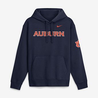 Men's Nike Navy Auburn Tigers 2026 Sideline Club Fleece Hoodie