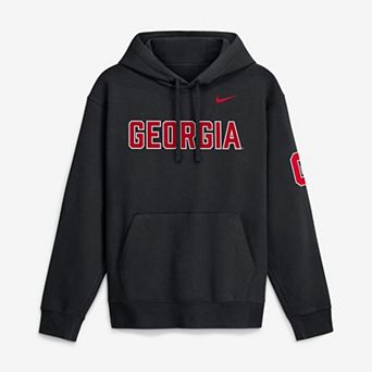 Men's Nike Black Georgia Bulldogs 2026 Sideline Club Fleece Hoodie