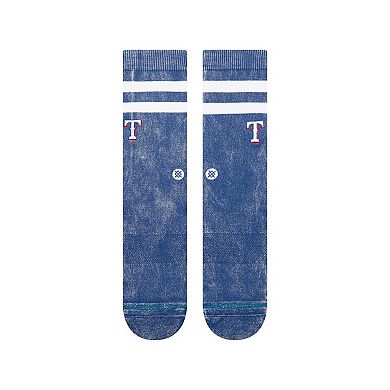 Unisex Stance Royal Texas Rangers Rotation Crew Socks