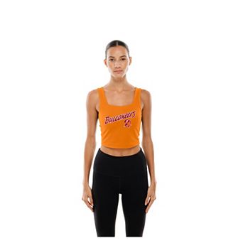 Women's New Era Orange Tampa Bay Buccaneers Reversible Cropped Sport Classics Tank Top