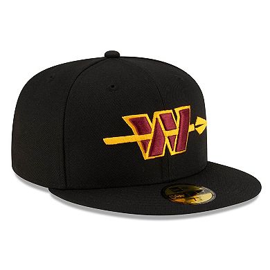 Men's New Era Black Washington Commanders Alternate 59FIFTY Fitted Hat