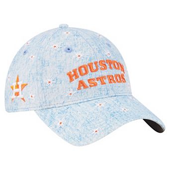 Women's New Era Light Blue Houston Astros Daisy All Over 9TWENTY Adjustable Hat