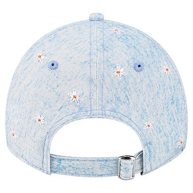 Women's New Era Light Blue Houston Astros Daisy All Over 9TWENTY Adjustable Hat