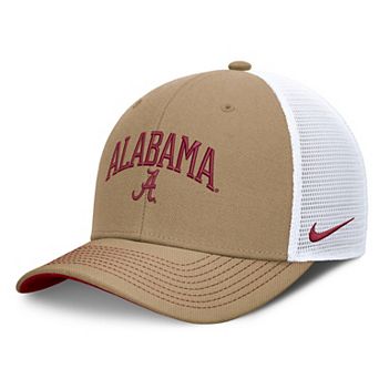 Unisex Nike Beige/Crimson Alabama Crimson Tide Primetime Arched Trucker Adjustable Hat