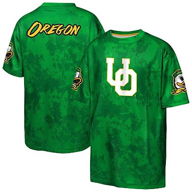 Youth Outerstuff Green Oregon Ducks Off-Side Sublimated T-Shirt
