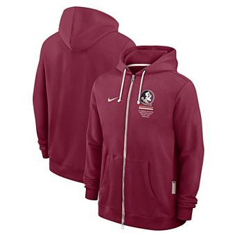 Men's Nike Garnet Florida State Seminoles 2026 Sideline Standard Issue Dri-FIT Full-Zip Hoodie
