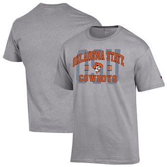 Men's Champion Heather Gray Oklahoma State Cowboys Varsity T-Shirt
