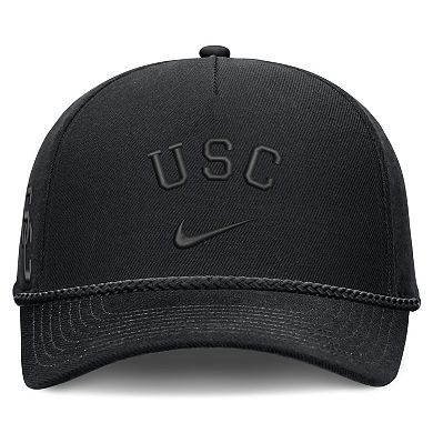 Unisex Nike Black USC Trojans Campus Prep Tonal Rope Rise 5-Panel Adjustable Hat